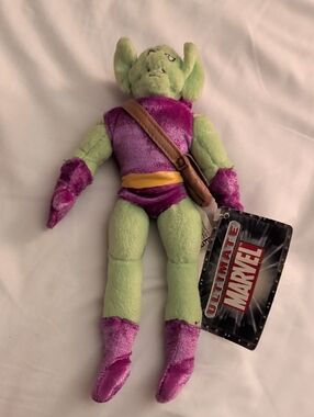 Vintage 2001 Marvel Green Goblin Plush - Kellytoy NWT Rare Not For Resale Tag